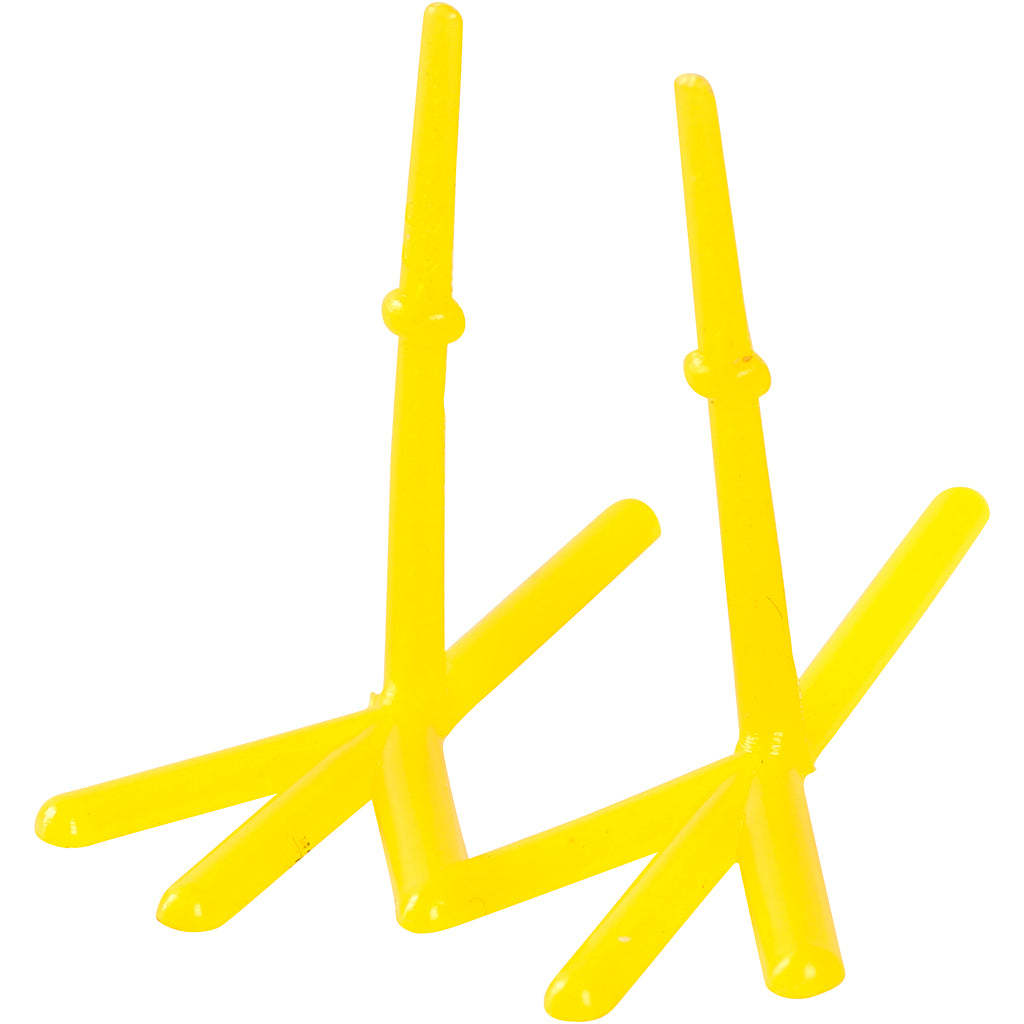 Patas de gallina amarillo L: 37 mm — 50 ud (1 pack)