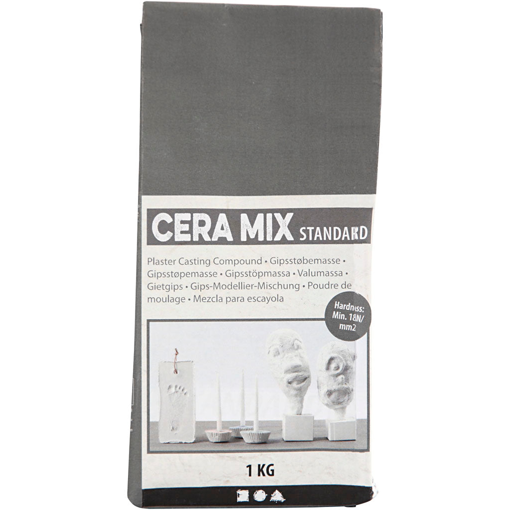 Yeso de moldeo Cera-Mix Standard gris claro
