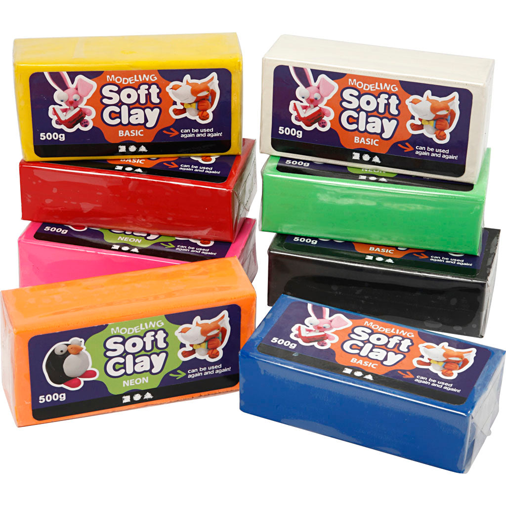 Arcilla de modelar colores surtidos 500 g