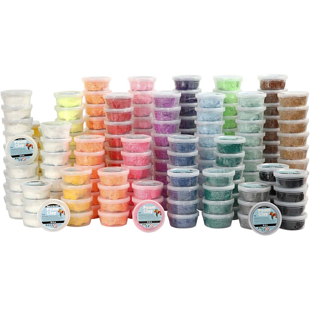 Foam Clay colores surtidos — 21x10 bote (1 pack)