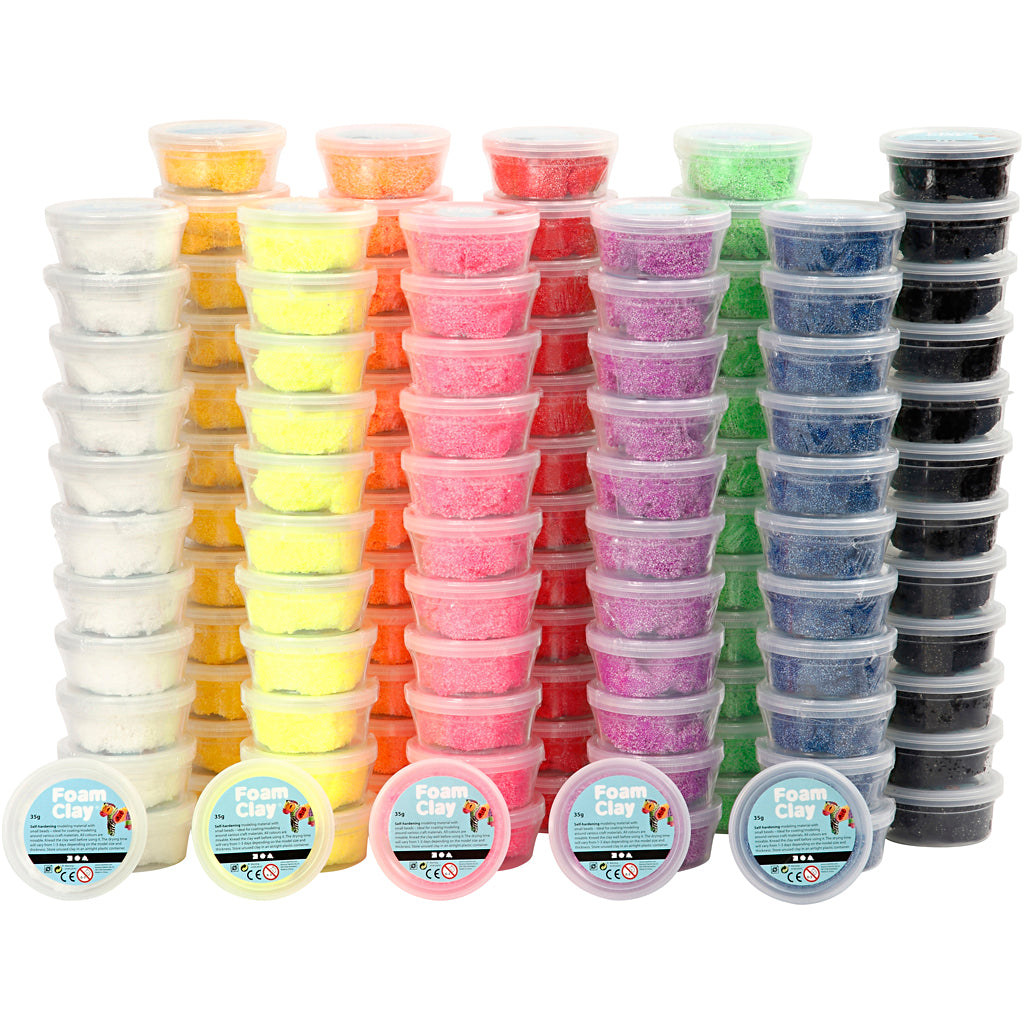 Foam Clay colores surtidos — 10x12 bote (1 pack)