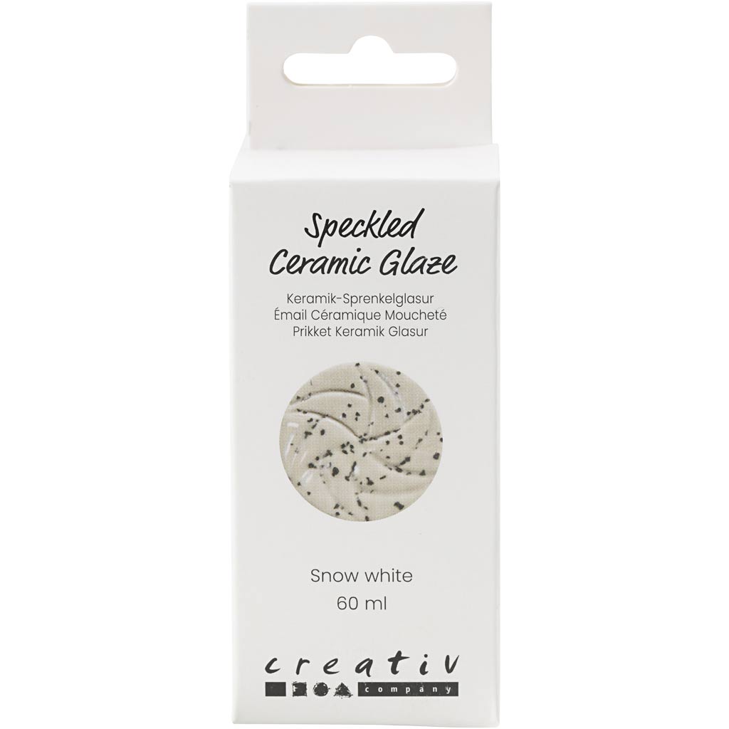 Esmalte cerámico moteado blanco 60 ml