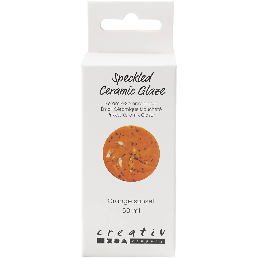 Esmalte cerámico moteado naranja 60 ml