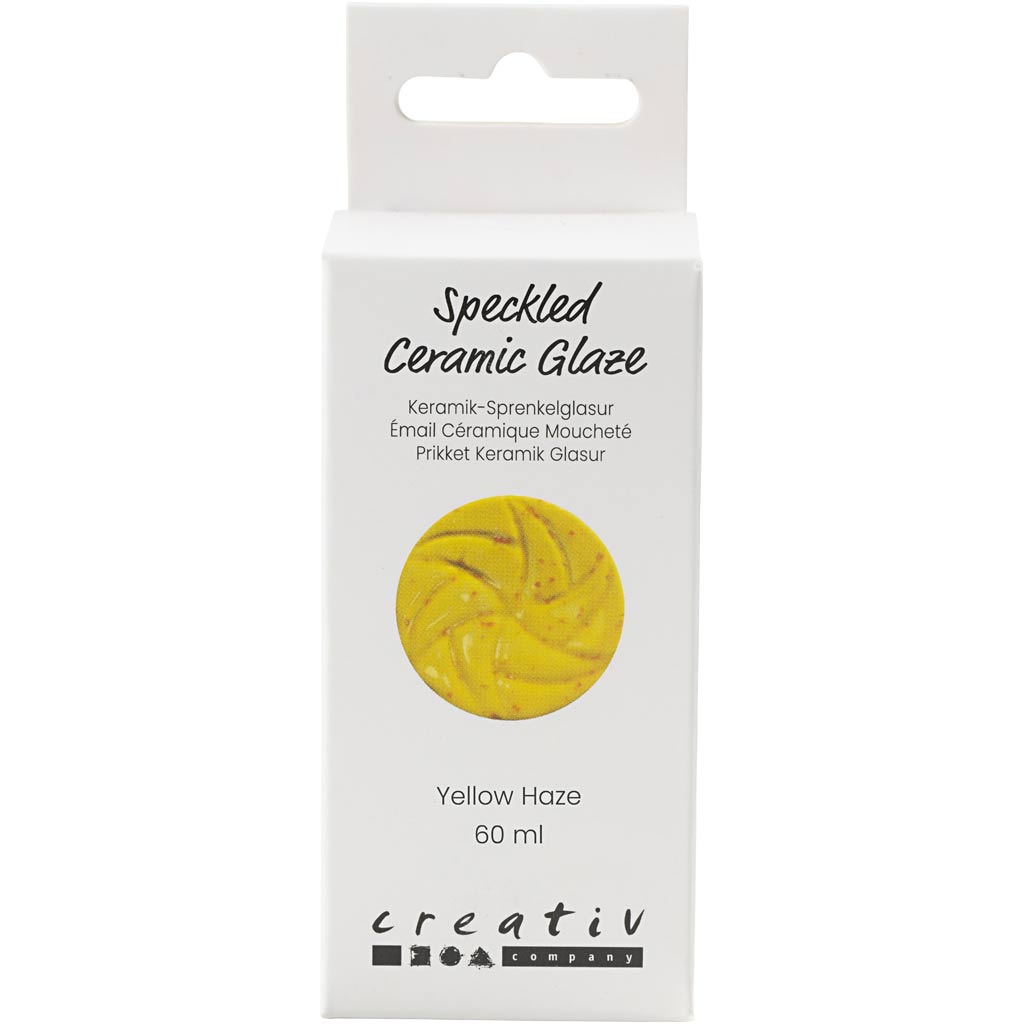 Esmalte cerámico moteado amarillo 60 ml