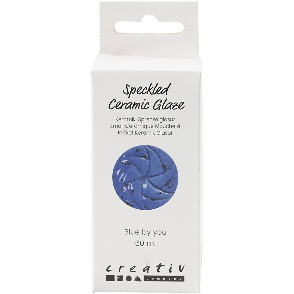 Esmalte cerámico moteado azul 60 ml