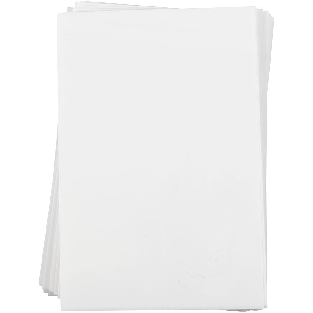 Láminas de plástico mágico blanco 20x30 cm — 100 hojas (1 pack)