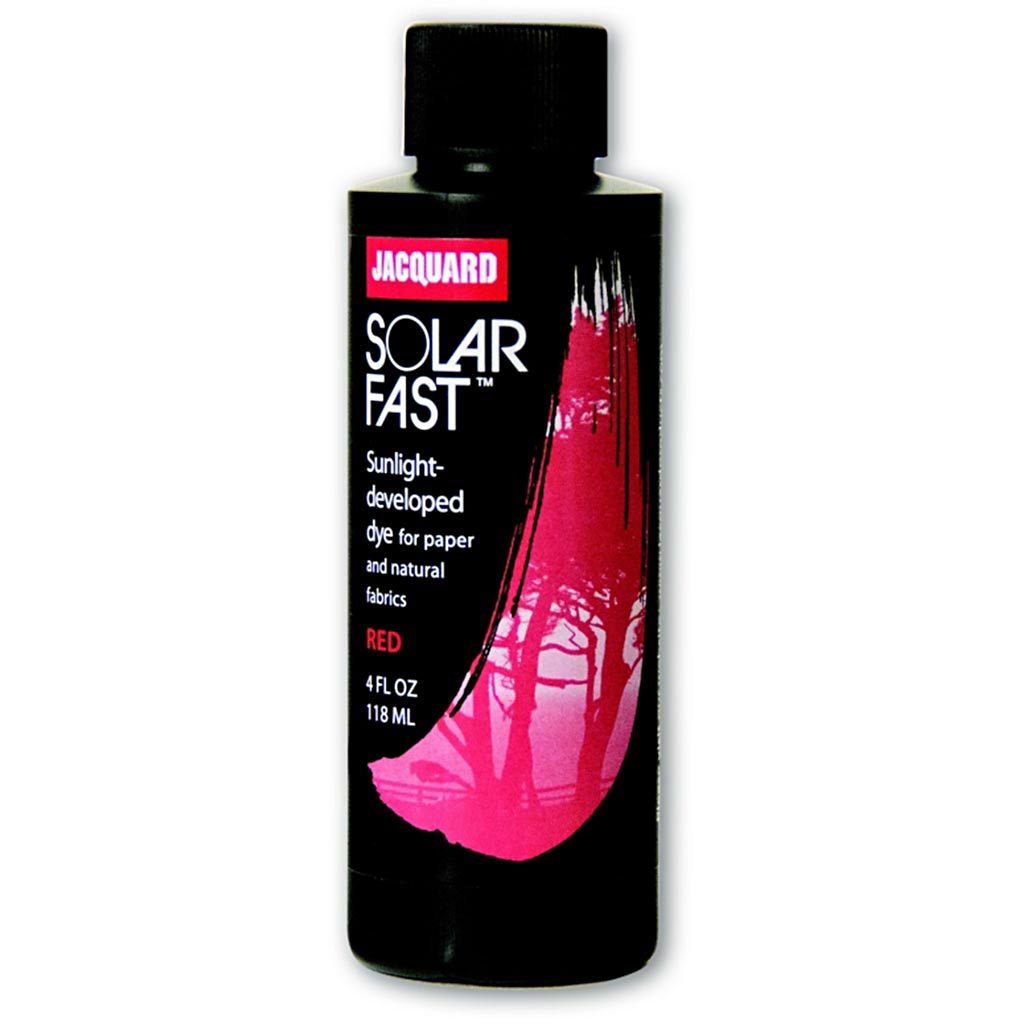 Tinte fotosensible Jacquard Solarfast rojo 118 ml