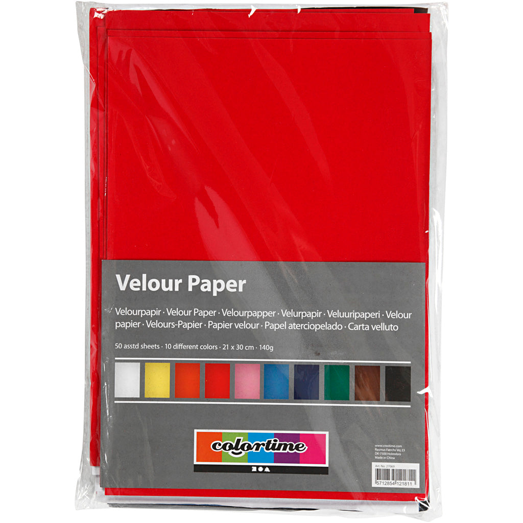 Papel aterciopelado - 50 hoja