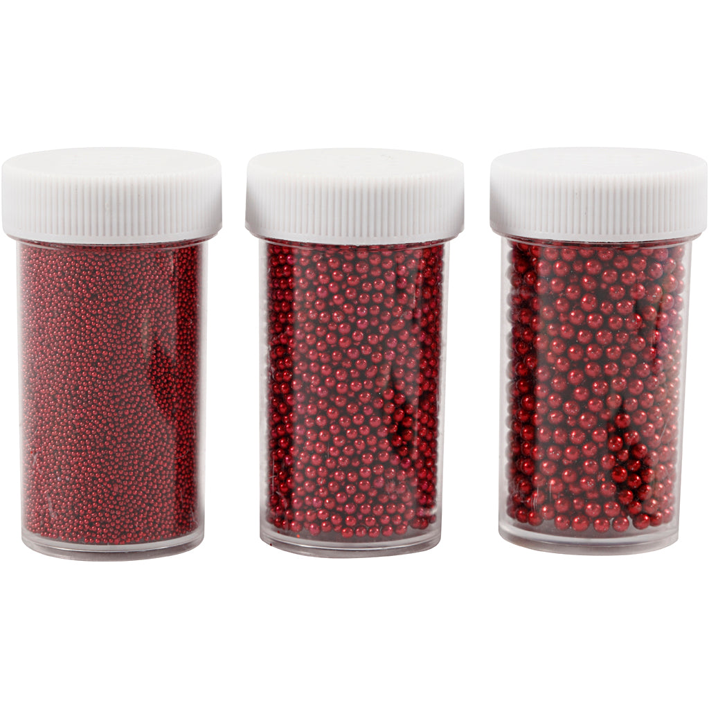 Cuentas de vidrio minis - 3 bote