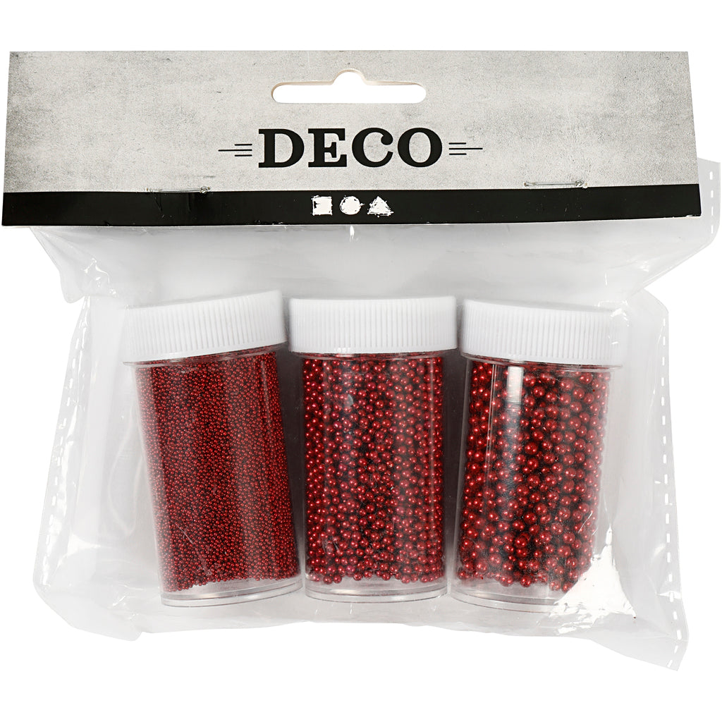 Cuentas de vidrio minis - 3 bote