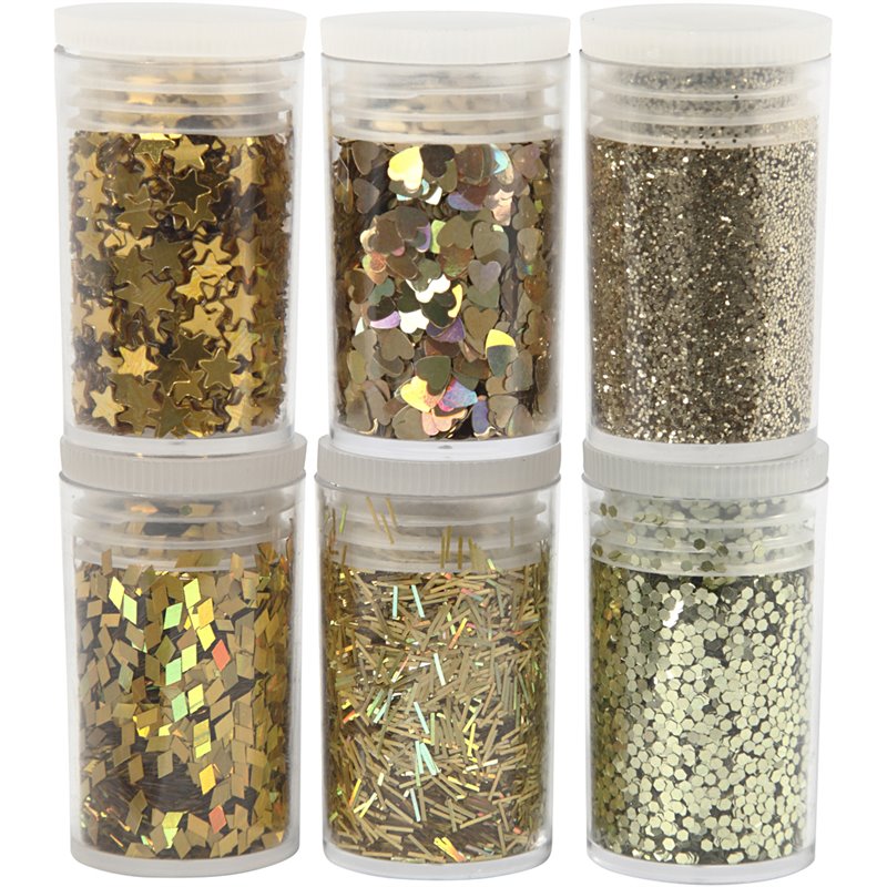 Purpurina y lentejuelas - 6x5 gr