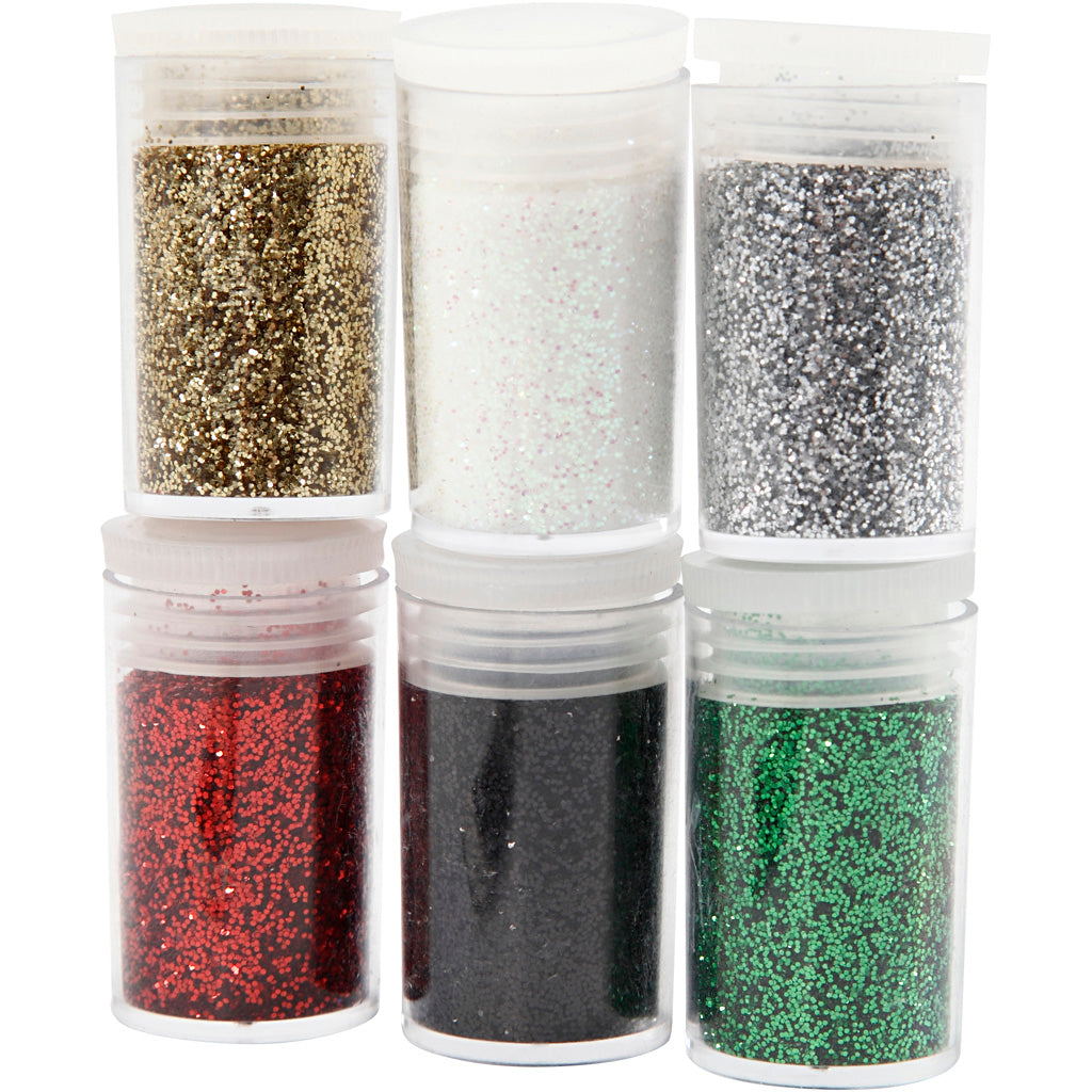 Surtido de purpurina - 6x5 gr