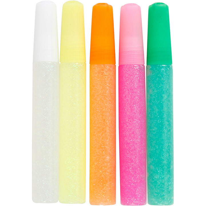 Pegamento con purpurina - 5x10 ml