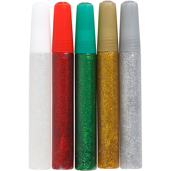 Pegamento con purpurina - 5x10 ml