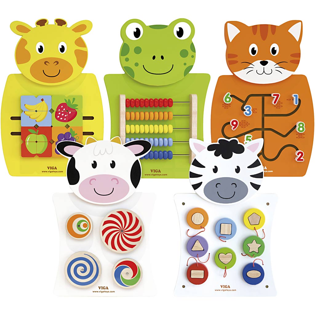 Tablero de actividades VIGA 36x55x3.5 cm — 5 piezas (1 pack)