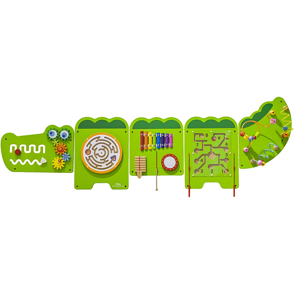 Pared de juego cocodrilo VIGA 187x61 cm — 1 ud