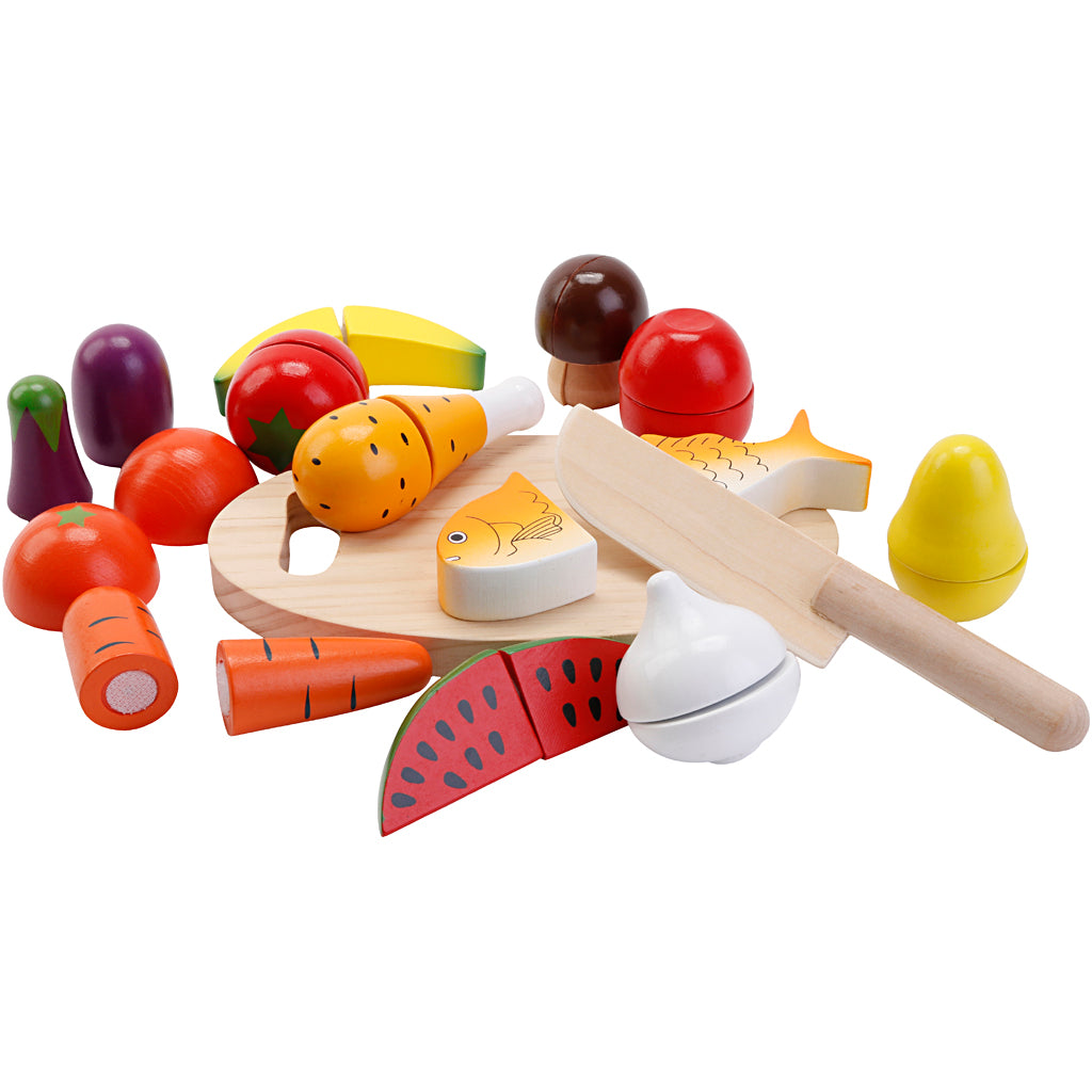 Set comida cortable VIGA — 26 piezas (1 set)