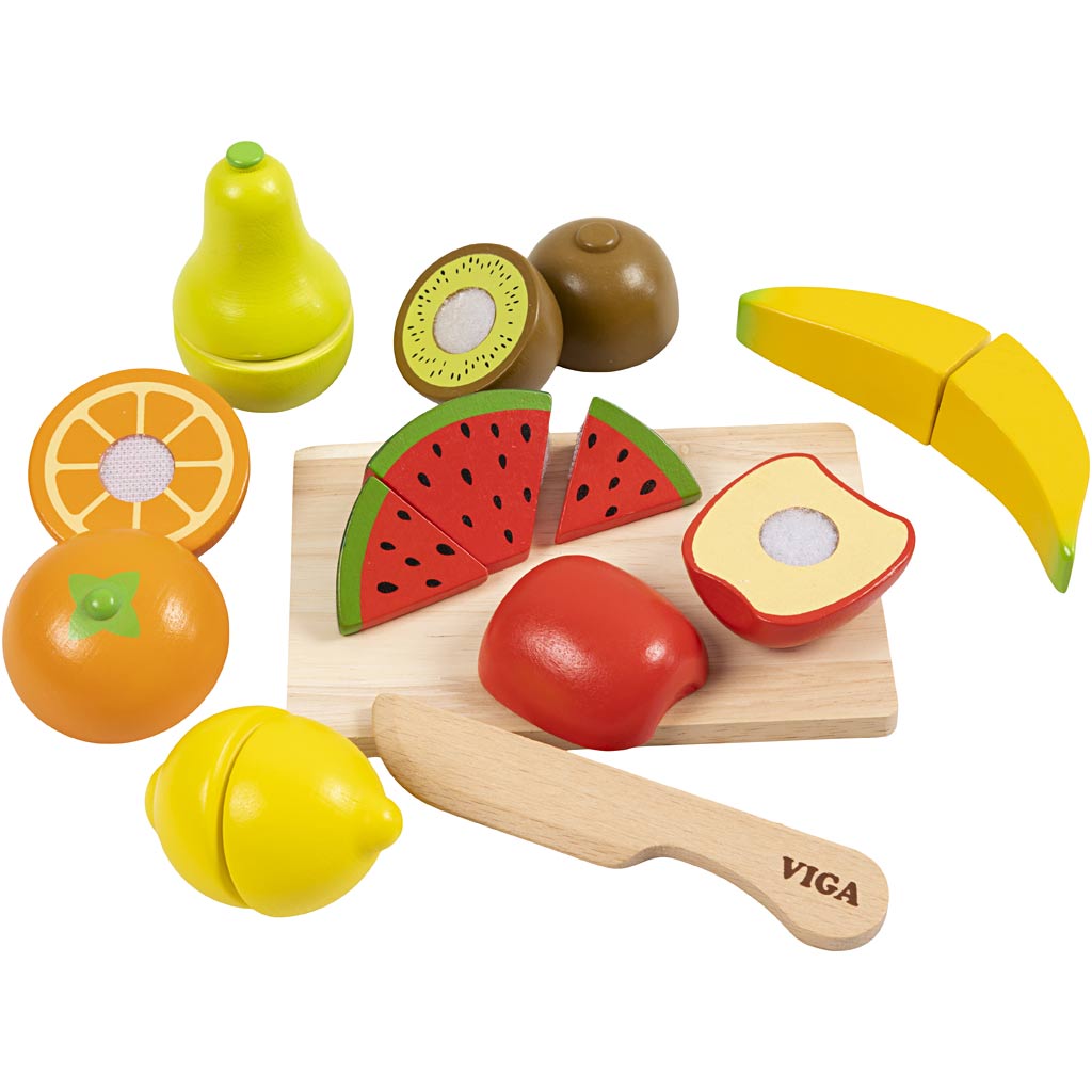 Set frutas cortables VIGA — 17 piezas (1 pack)