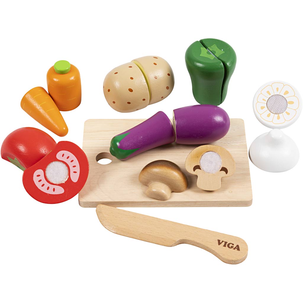 Set verduras cortables VIGA — 16 piezas (1 set)