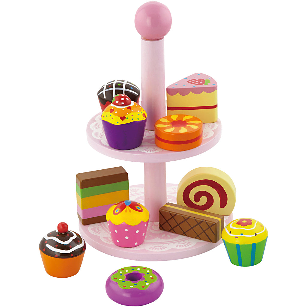 Cupcakes VIGA con bandeja 25.5 cm — 1 set