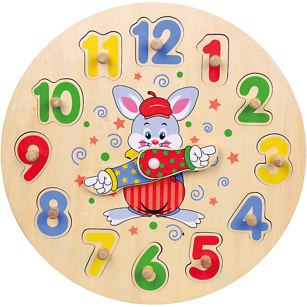 Puzzle reloj VIGA ⌀ 30 cm — 1 ud