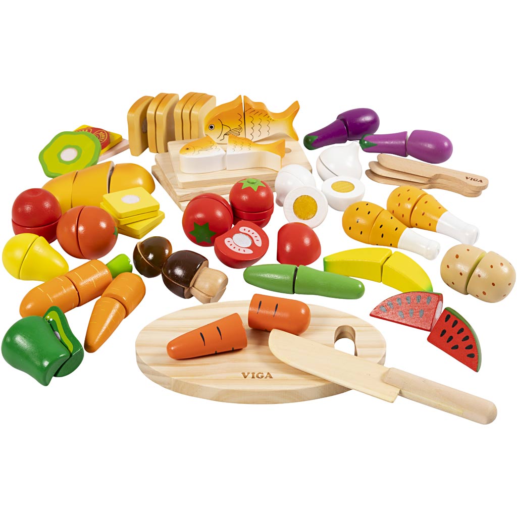 Set grande comida cortable VIGA — 45 piezas (1 set)