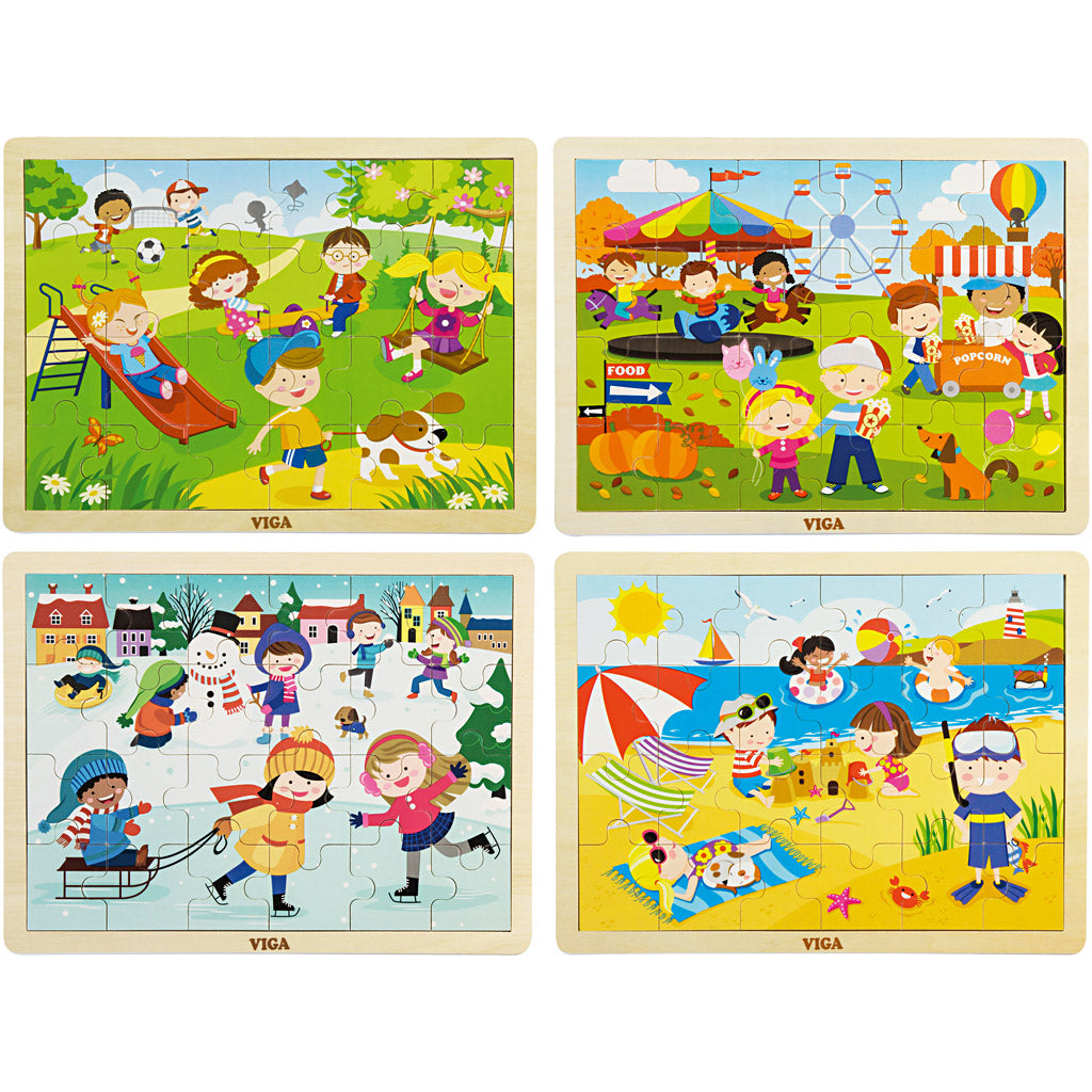 Puzzles de madera VIGA 22.5x30 cm — 4 ud (1 pack)