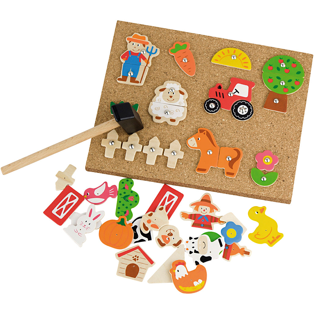 Set martillo y mosaico VIGA 23x18 cm — 1 ud