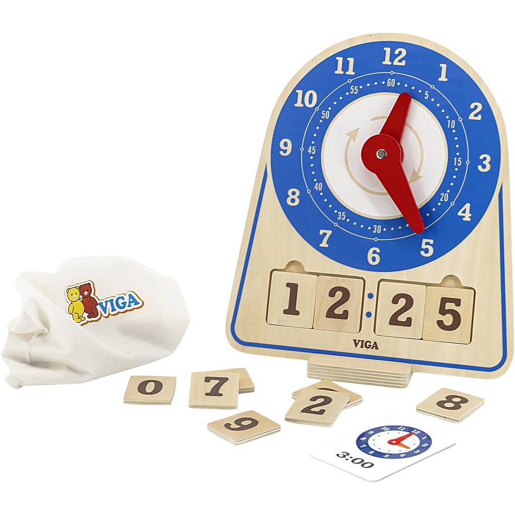 Reloj de aprendizaje VIGA L: 26 cm — 1 ud