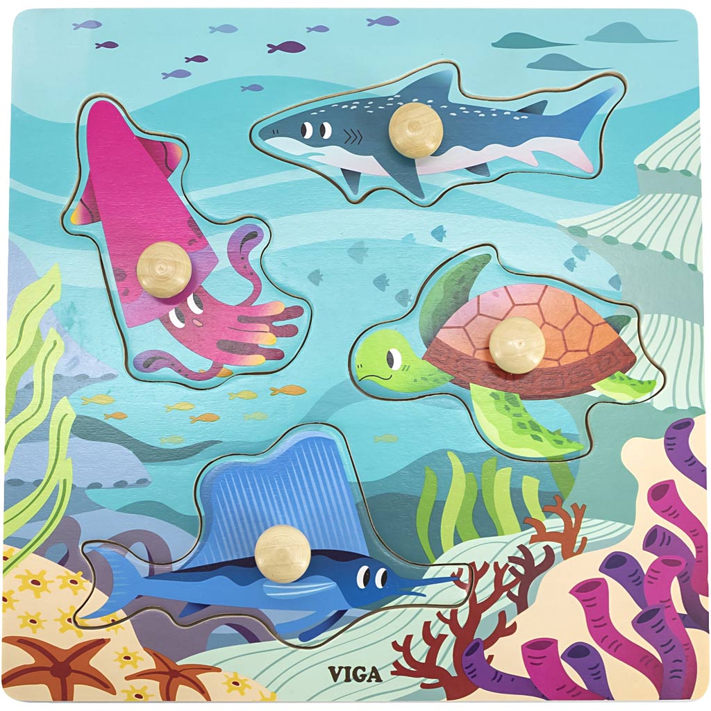 Puzzle VIGA con pomos L: 22 cm — 1 ud