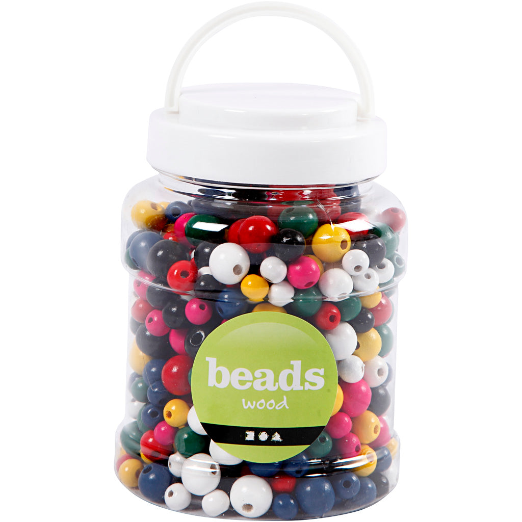 Cuentas de madera - 400 ml
