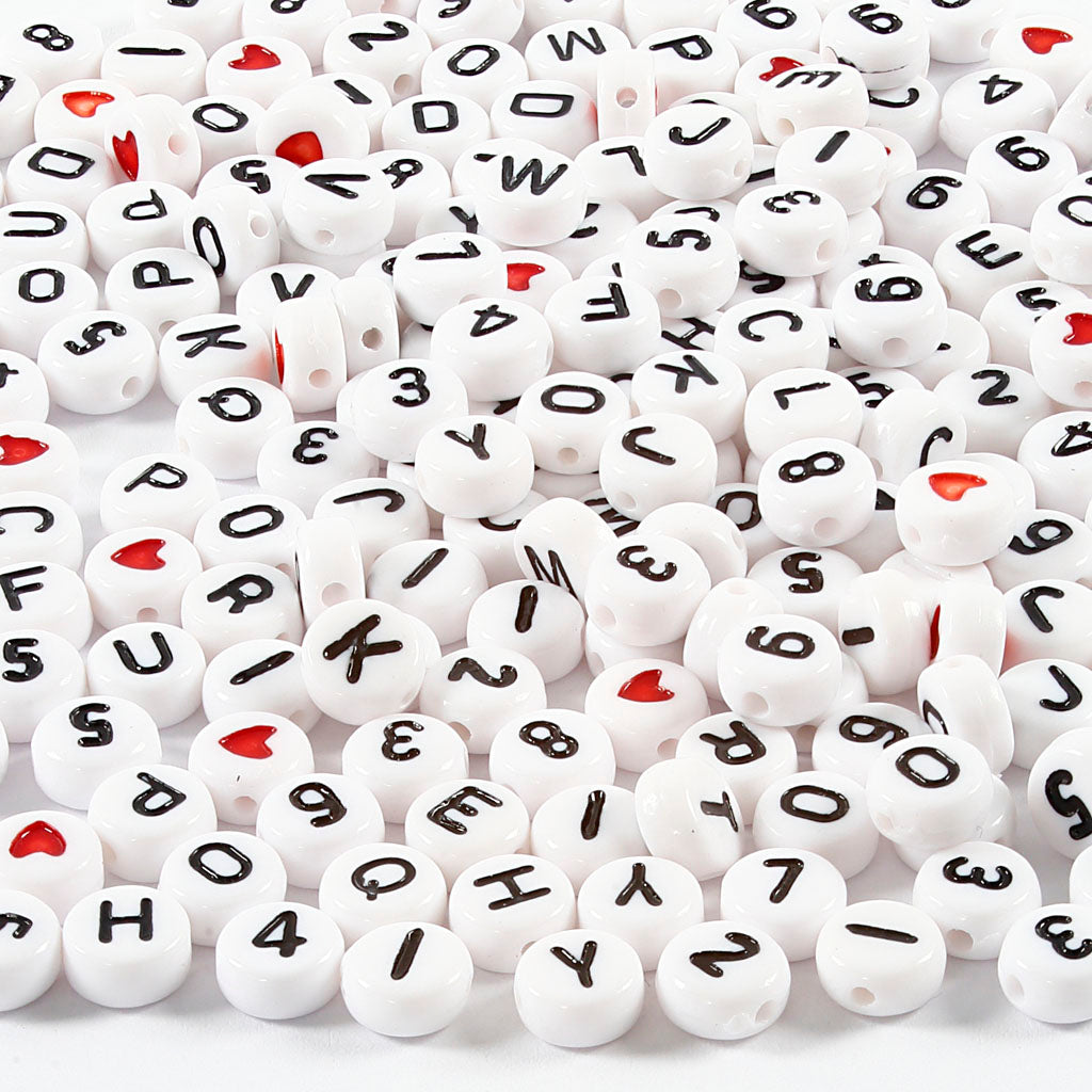 Cuentas de letras - 200 gr