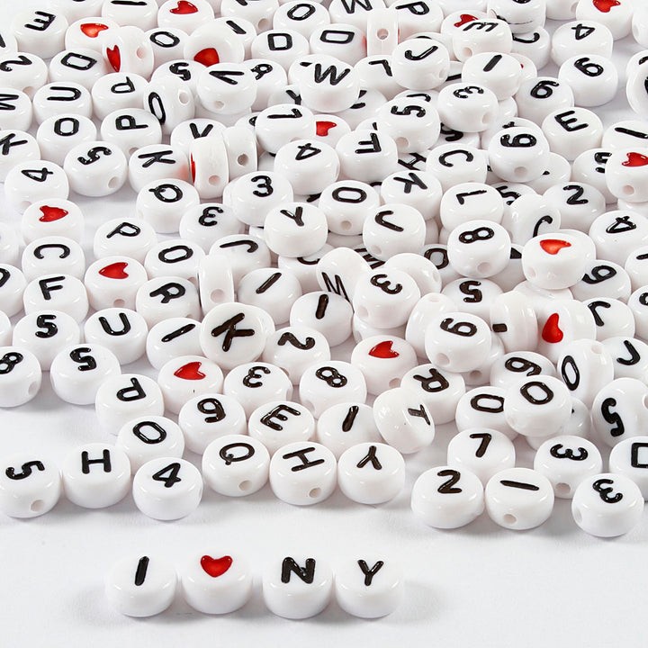 Cuentas de letras - 200 gr