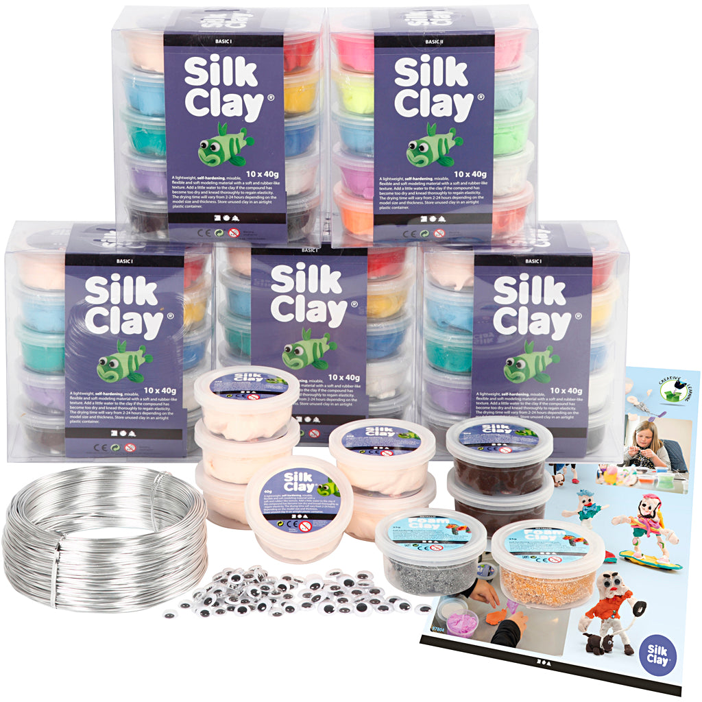 Sets escolares - Personajes en Silk Clay - 1 set