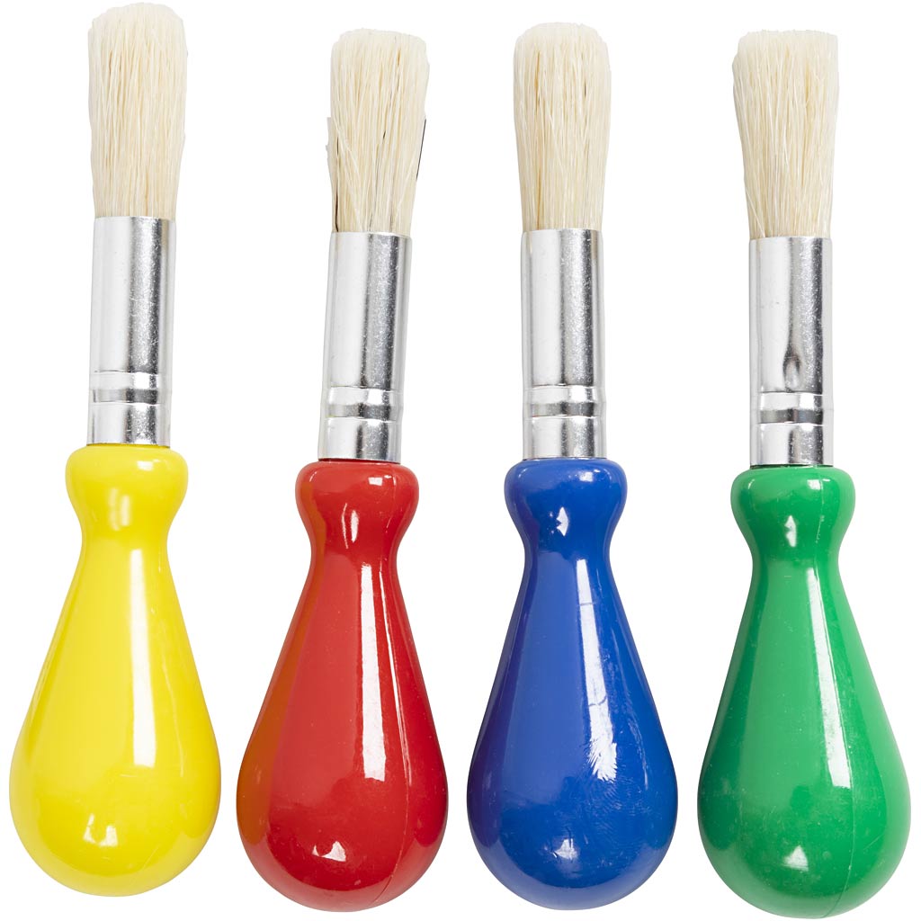 Pinceles infantiles ⌀ 13 mm — 4 ud (1 pack)