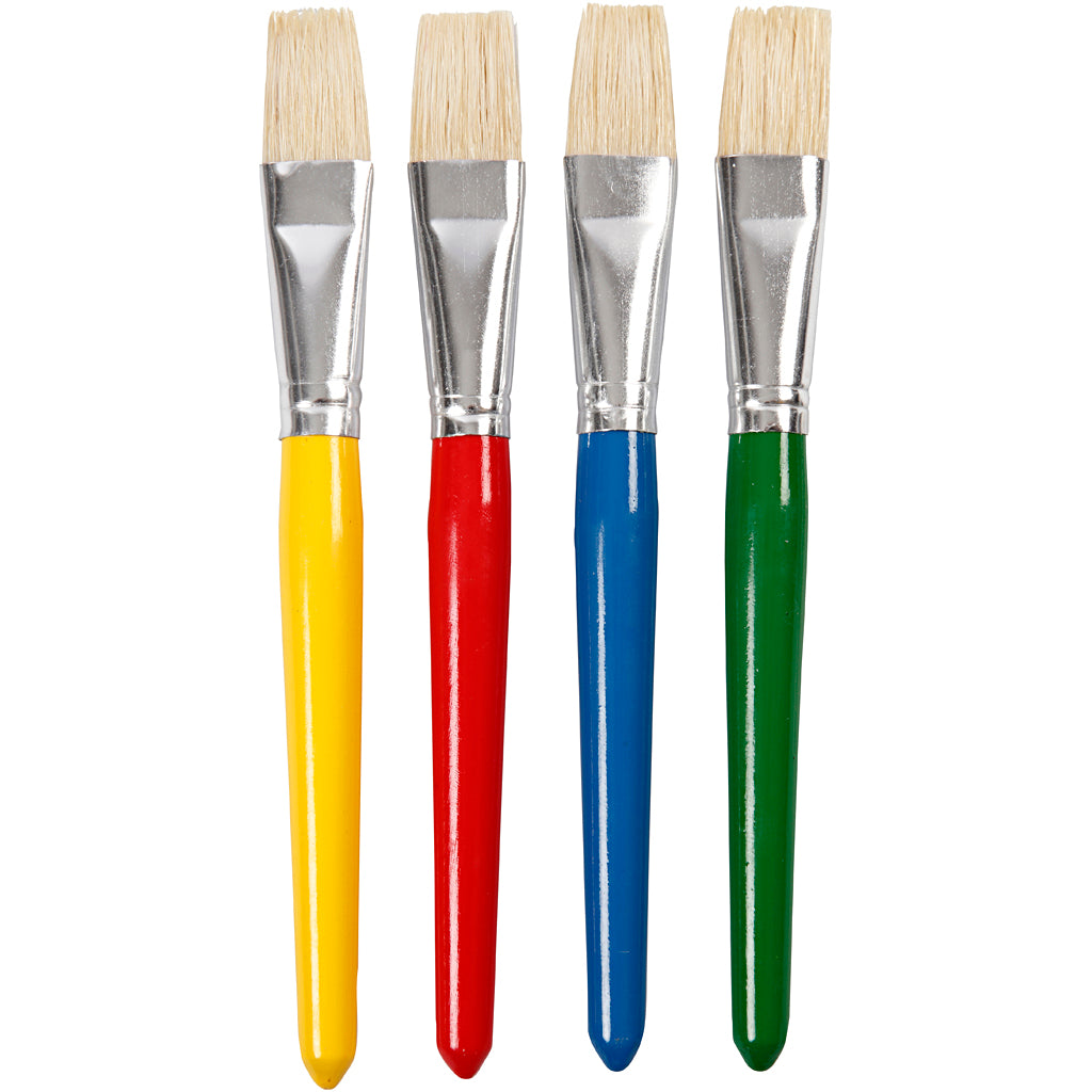 Pinceles infantiles L: 19 cm — 4 ud (1 pack)