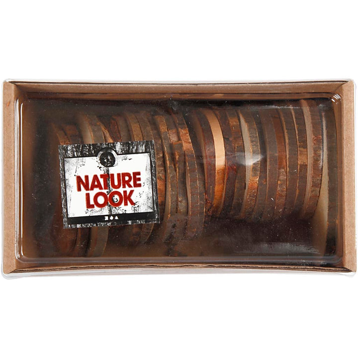 Discos de madera - 25 unidades