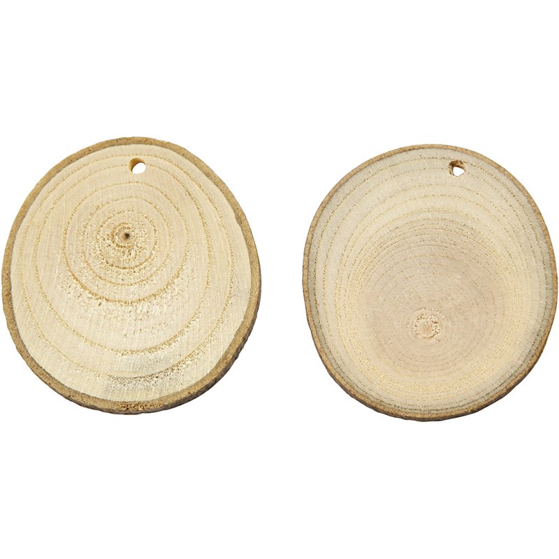 Discos de madera - 25 unidades