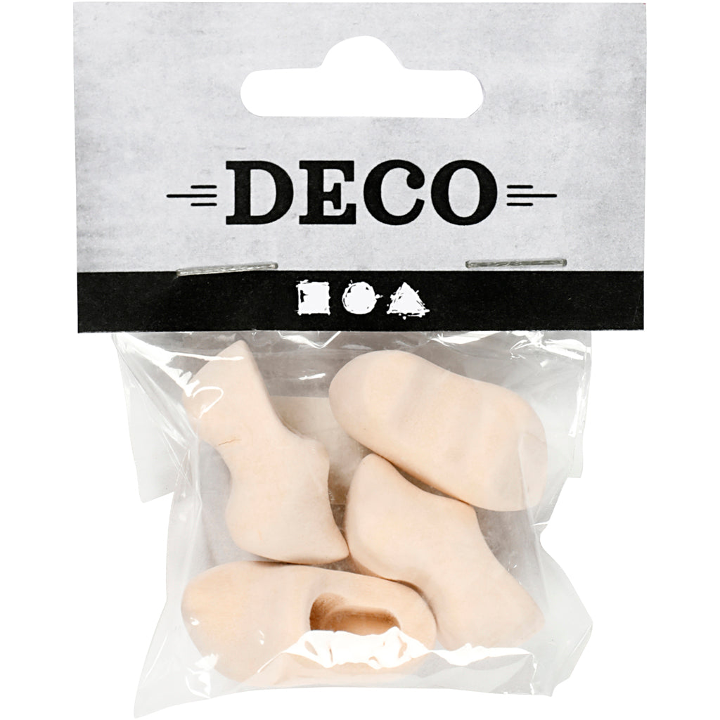 Zuecos holandeses de madera - 2 par