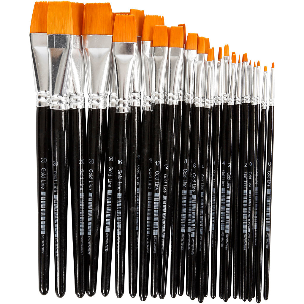 Pinceles de nylon L: 17-21.5 cm — 66 ud (1 pack)