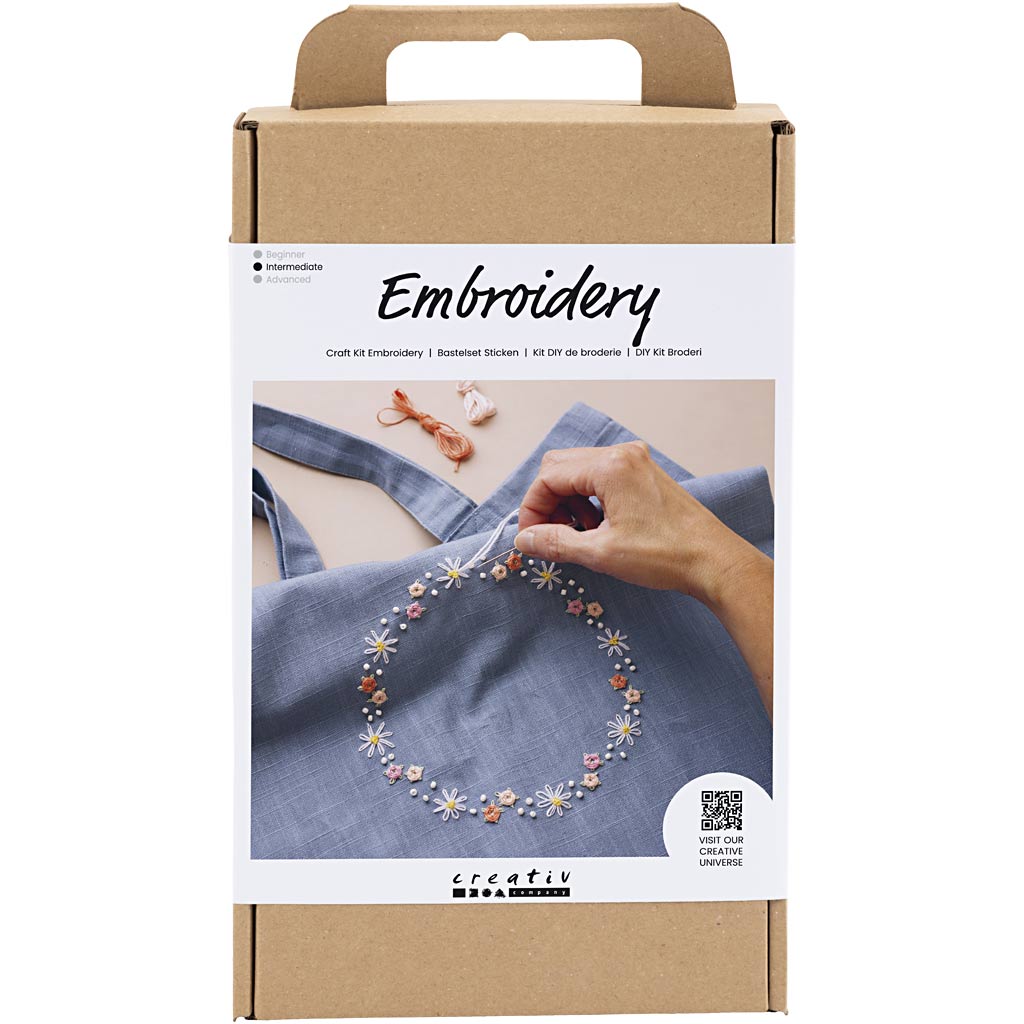 Kit creativo de bordado azul — 1 pack