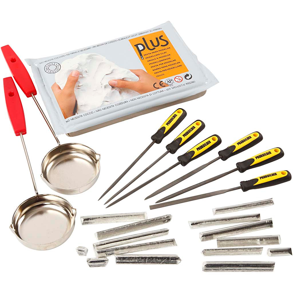 Set fundición de peltre en arcilla — 1 set