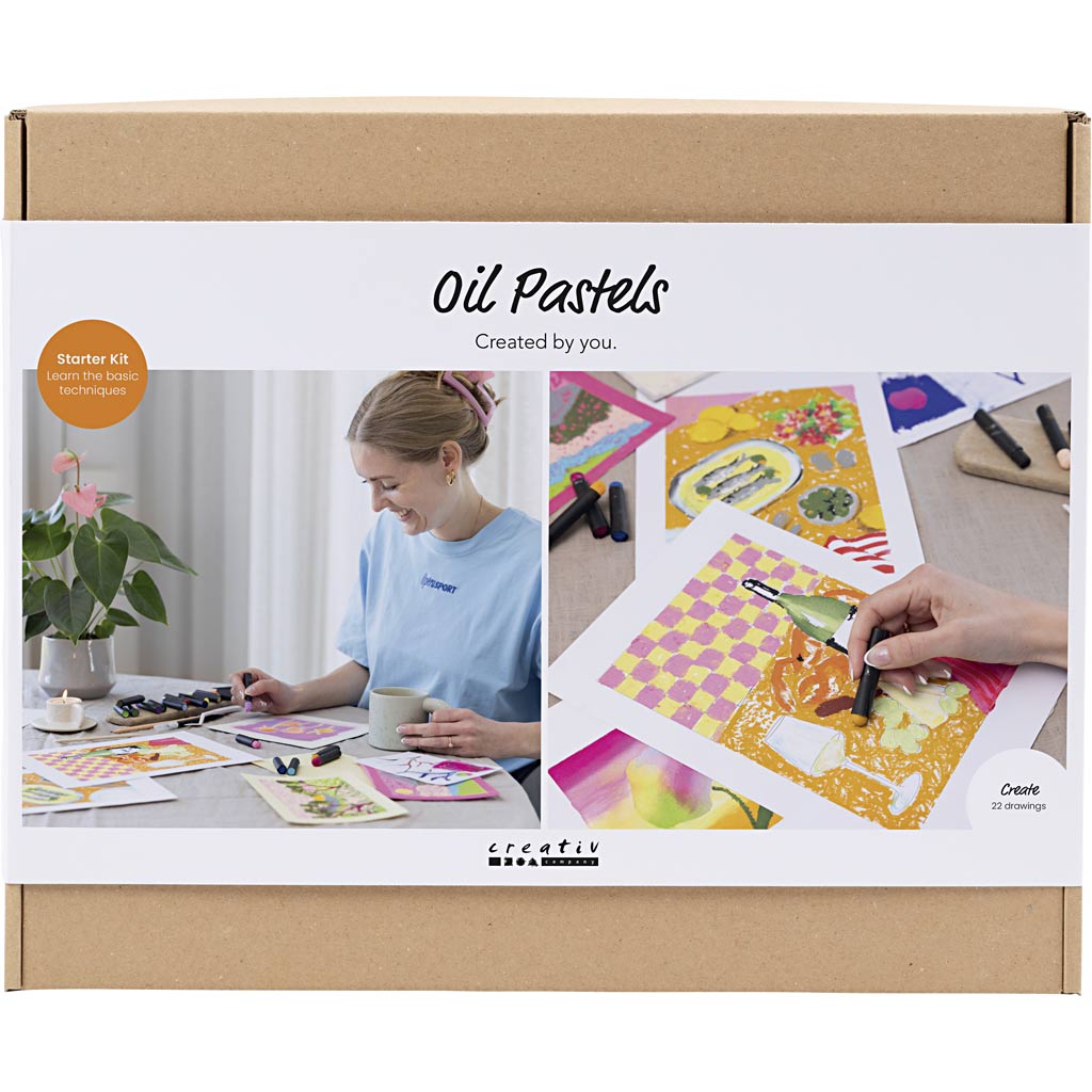 Kit iniciación pasteles al óleo colores surtidos — 1 pack