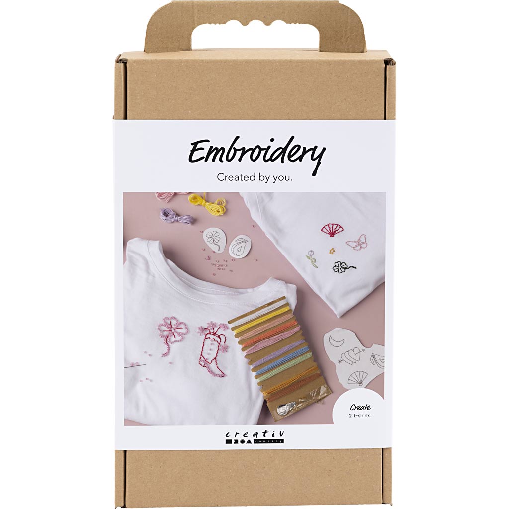 Kit creativo de bordado blanco — 1 pack
