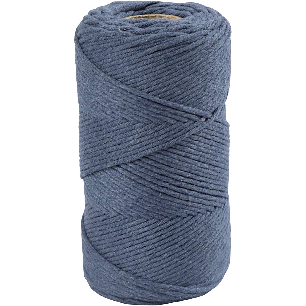 Cordón de macramé azul ⌀ 2 mm 330 g