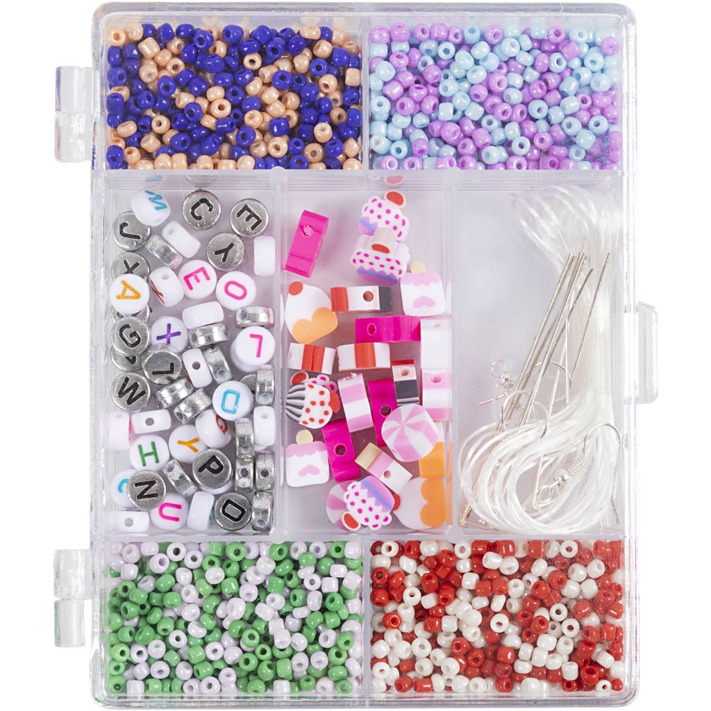 Set creativo bisutería colores pastel — 1 pack