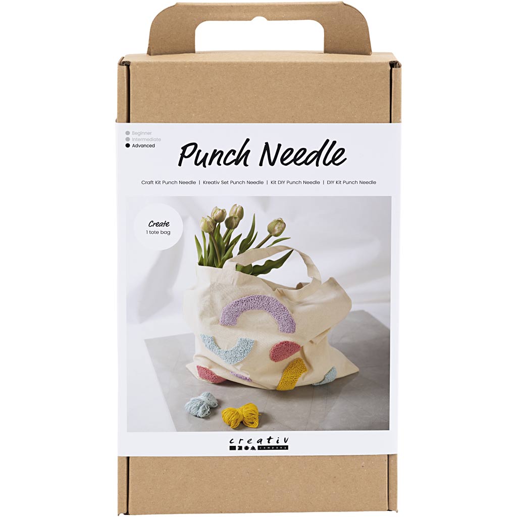 Kit creativo Punch Needle colores pastel — 1 pack