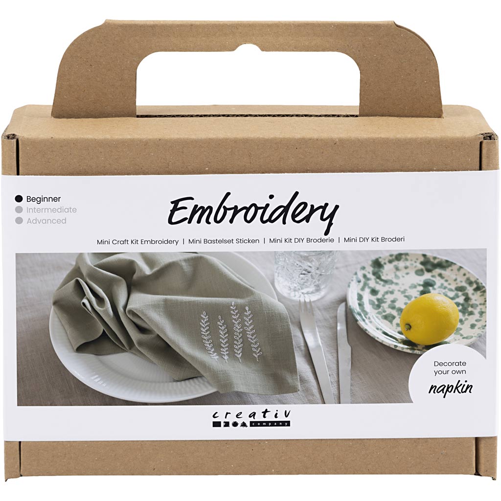 Mini kit de bordado verde — 1 pack