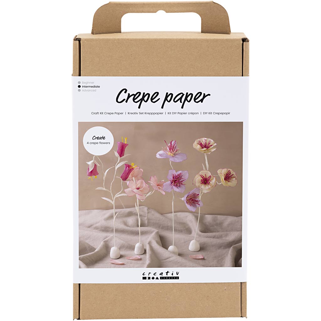 Kit creativo de papel crepé colores pastel — 1 pack