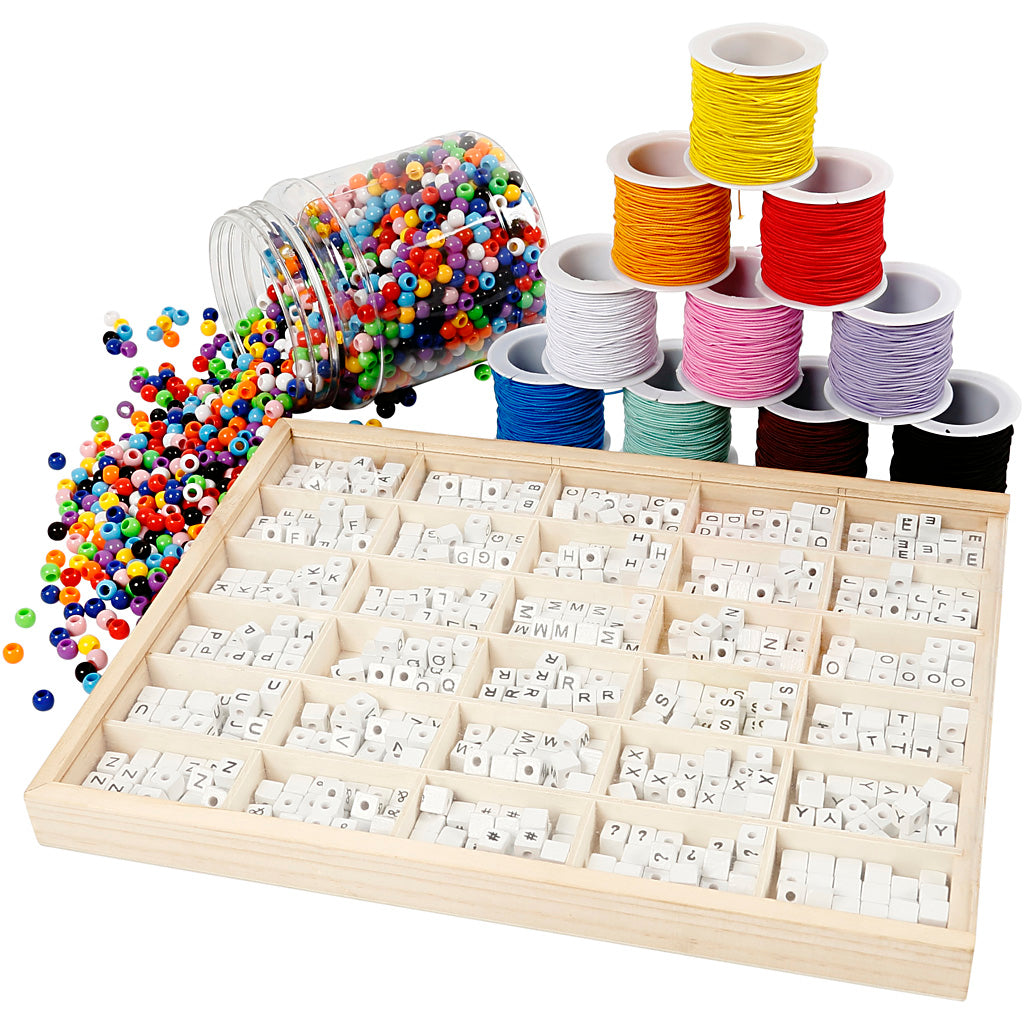 Kit grupal pulsera con letras — 1 set